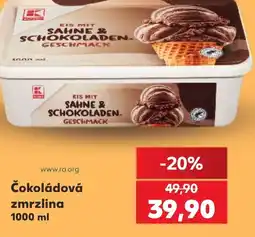 Kaufland Čokoládová zmrzlina nabídka