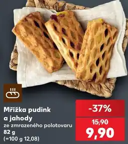 Kaufland Mřížka pudink a jahody nabídka