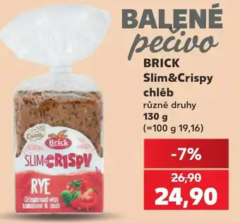 Kaufland BRICK Slim&Crispy chléb nabídka