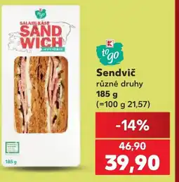 Kaufland Sendvič nabídka