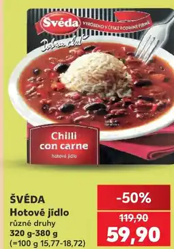 Kaufland ŠVÉDA Hotové jídlo nabídka