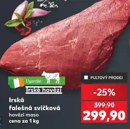 Kaufland Irská falešná svíčková nabídka