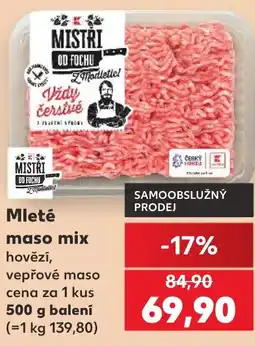Kaufland Mleté maso mix nabídka