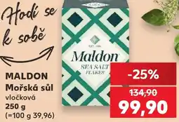 Kaufland MALDON Mořská sůl vločková nabídka
