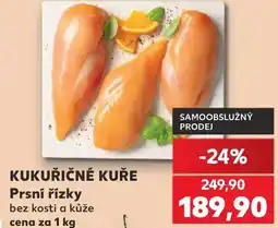 Kaufland KUKUŘIČNÉ KUŘE Prsní řízky nabídka