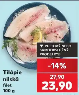 Kaufland Tilápie nilská filet nabídka
