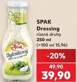 Kaufland SPAK Dressing nabídka