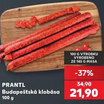 Kaufland PRANTL Budapešťská klobása nabídka