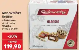 Kaufland MEDOVNÍČKY Košíčky s krémem nabídka