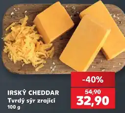 Kaufland IRSKÝ CHEDDAR Tvrdý sýr zrající nabídka