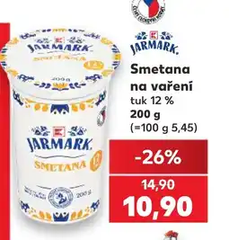 Kaufland Smetana na vaření tuk 12 % nabídka
