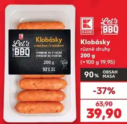 Kaufland Klobásky nabídka