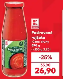 Kaufland Pasirovaná rajčata nabídka