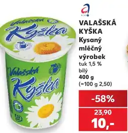 Kaufland VALAŠSKÁ KYŠKA Kysaný mléčný výrobek nabídka