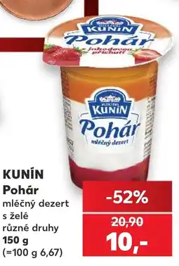 Kaufland KUNIN Pohár mléčný dezert nabídka