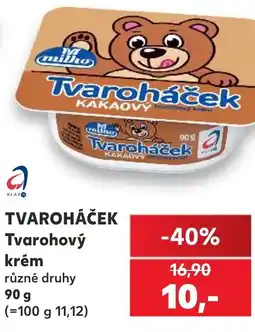 Kaufland TVAROHÁČEK Tvarohový krém nabídka