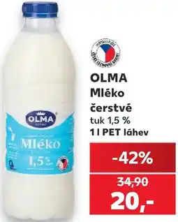 Kaufland OLMA Mléko čerstvé nabídka