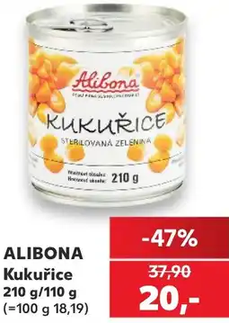 Kaufland ALIBONA Kukuřice nabídka