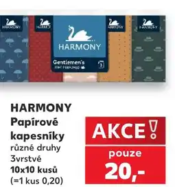 Kaufland HARMONY Papírové kapesníky nabídka