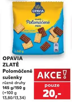 Kaufland OPAVIA ZLATÉ Polomáčené sušenky nabídka
