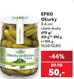 Kaufland EFKO Okurky 3-6 cm nabídka
