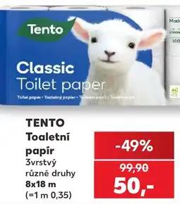 Kaufland TENTO Toaletní papír nabídka