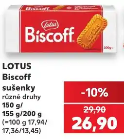 Kaufland LOTUS Biscoff sušenky nabídka