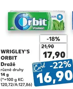 Kaufland WRIGLEY'S ORBIT Dražé nabídka