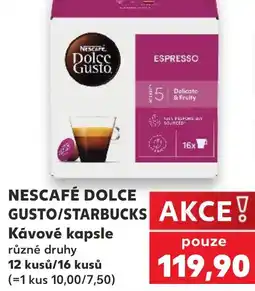 Kaufland NESCAFÉ DOLCE GUSTO/STARBUCKS Kávové kapsle nabídka