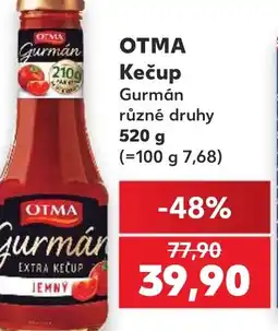 Kaufland OTMA Kečup nabídka