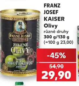 Kaufland FRANZ JOSEF KAISER Olivy nabídka