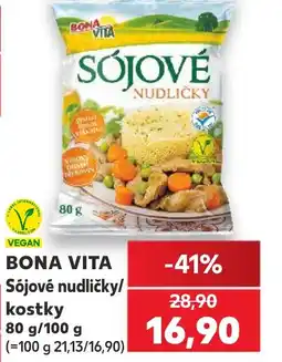 Kaufland BONA VITA Sójové nudličky/ kostky nabídka
