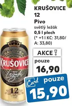 Kaufland KRUŠOVICE 12 Pivo nabídka