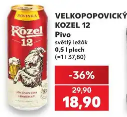 Kaufland VELKOPOPOVICKÝ KOZEL 12 Pivo nabídka