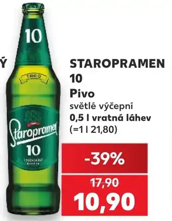 Kaufland STAROPRAMEN 10 Pivo nabídka