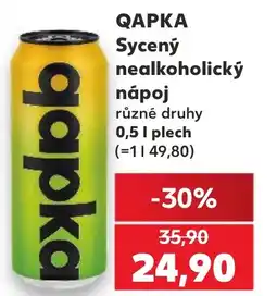 Kaufland QAPKA Sycený nealkoholický парој nabídka