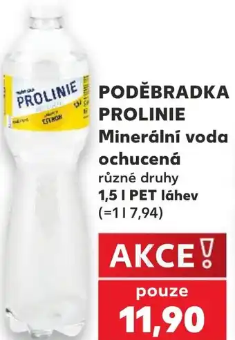 Kaufland PODĚBRADKA PROLINIE Minerální voda ochucená nabídka