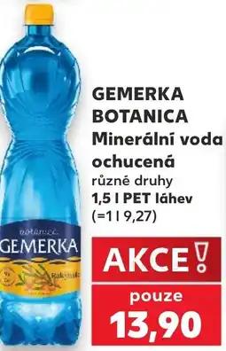 Kaufland GEMERKA BOTANICA Minerální voda ochucená nabídka