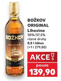 Kaufland BOŽKOV ORIGINAL Lihovina 30%/37,5% nabídka