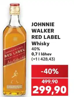 Kaufland JOHNNIE WALKER RED LABEL Whisky 40% nabídka