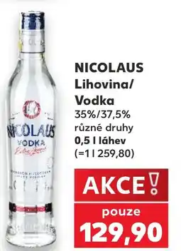 Kaufland NICOLAUS Lihovina/ Vodka 35%/37,5% nabídka