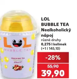 Kaufland LOL BUBBLE TEA Nealkoholický парој nabídka