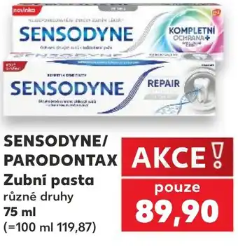 Kaufland SENSODYNE/ PARODONTAX Zubní pasta nabídka