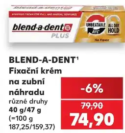 Kaufland BLEND-A-DENT Fixační krém na zubní náhradu nabídka