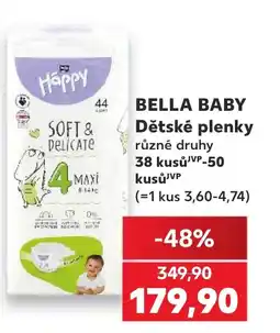 Kaufland BELLA BABY Dětské plenky nabídka