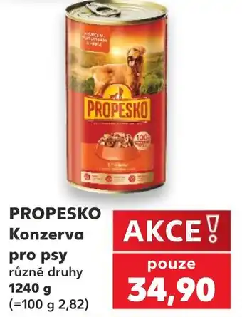 Kaufland PROPESKO Konzerva pro psy nabídka