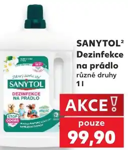Kaufland SANYTOL² Dezinfekce na prádlo nabídka