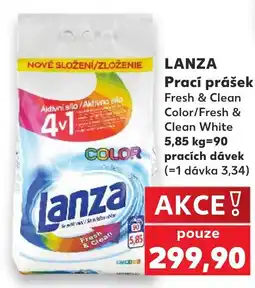 Kaufland LANZA Prací prášek nabídka