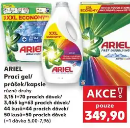Kaufland ARIEL Prací gel/ prášek/kapsle nabídka