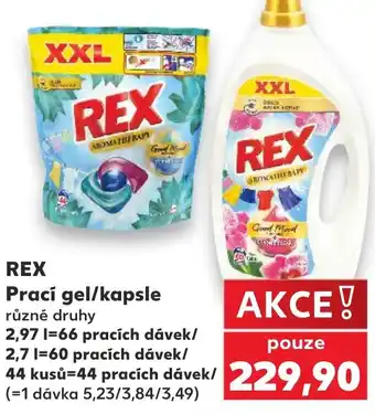 Kaufland REX Prací gel/kapsle nabídka